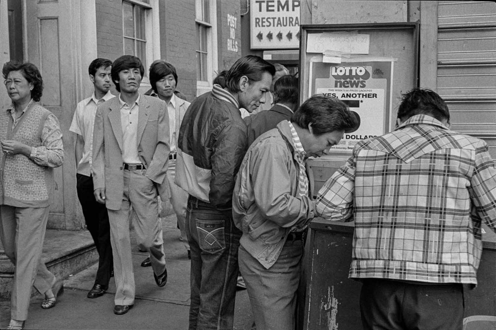 La Ville de New York instantanés de Chinatown, dans le début des années 1980