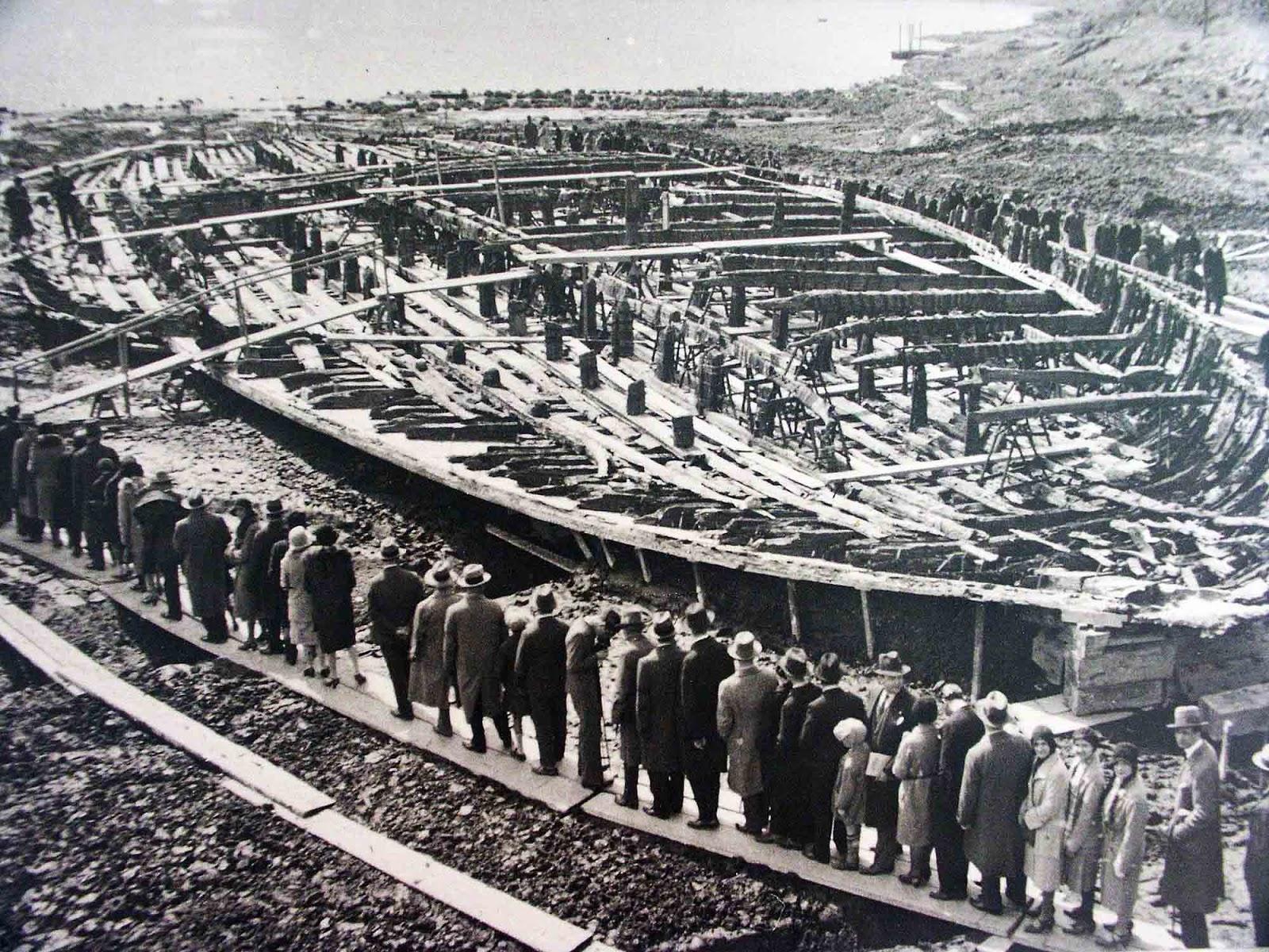 Les italiens de visualisation antique Empereur Caligula de navires de Nemi, 1932