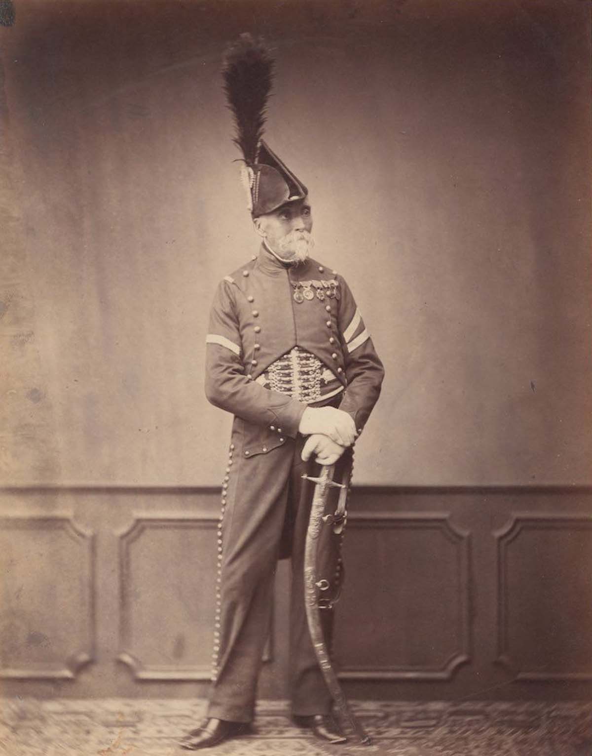 Des photos d'époque de vétérans des Guerres Napoléoniennes, 1858