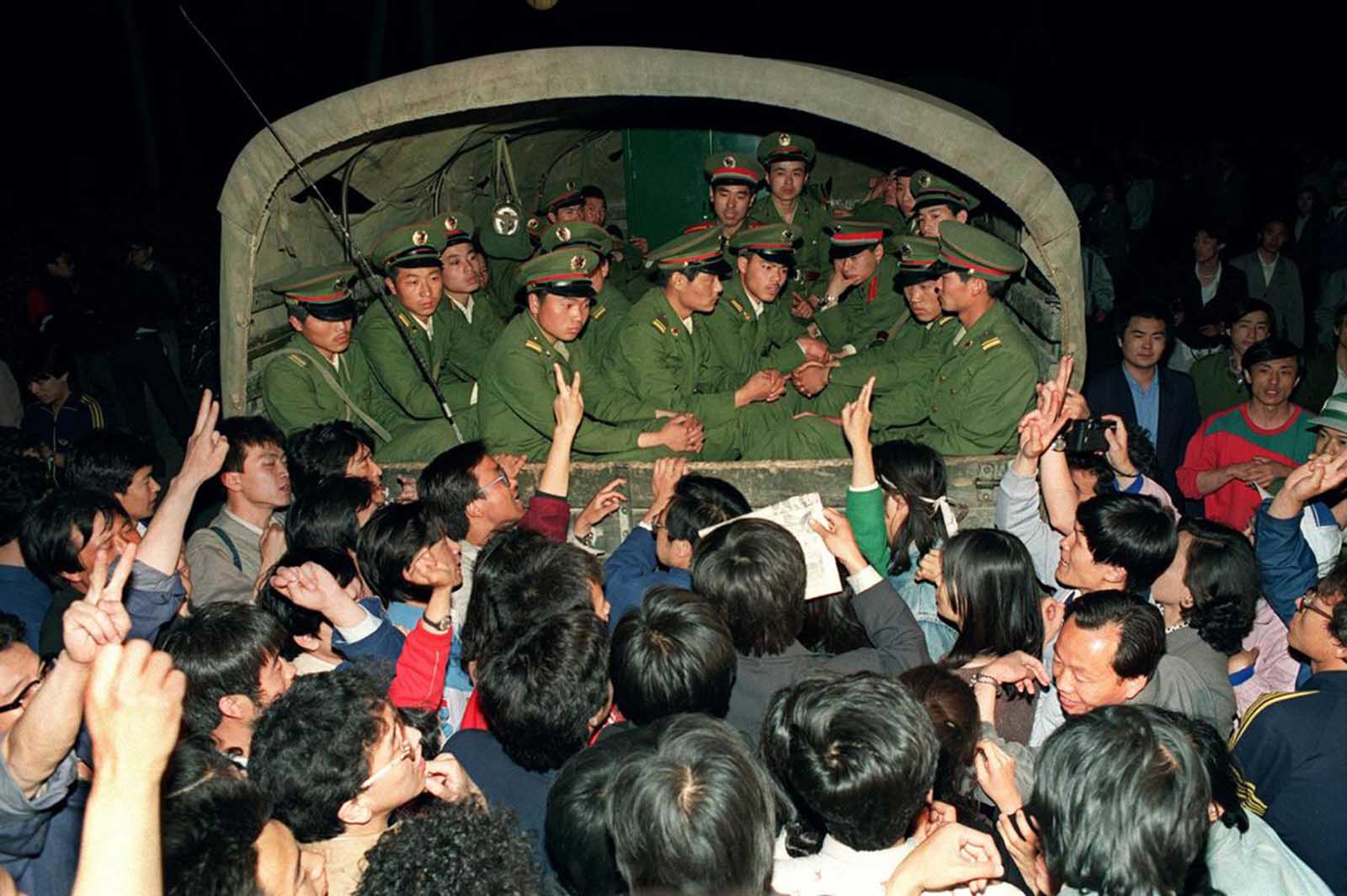 Les manifestations de la Place Tiananmen en images, 1989