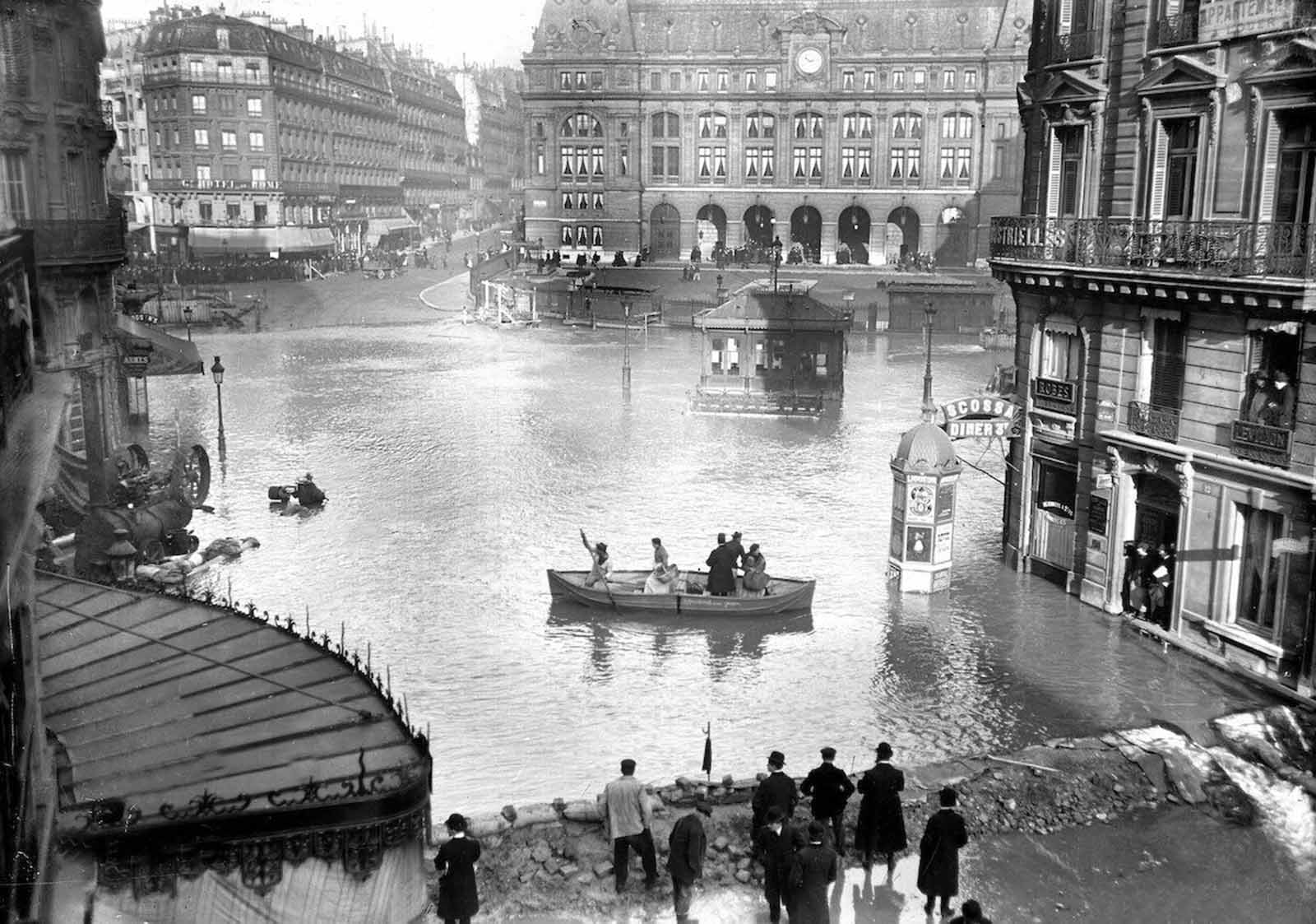 Quand Paris inondé de 1910