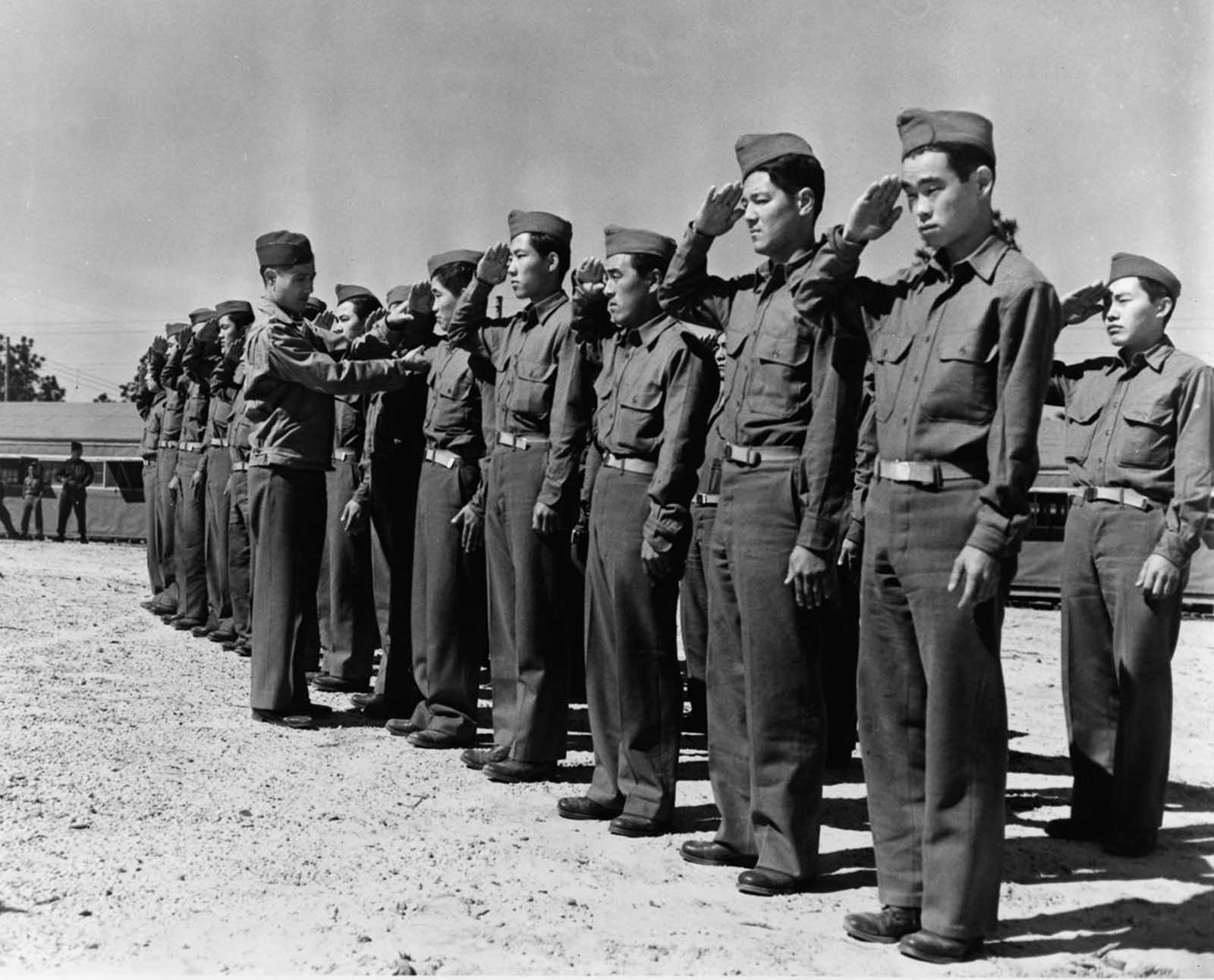 Ce Japonais-Américains, d'une unité de combat a été l'un de la seconde GUERRE mondiale le plus décoré, 1943-1945