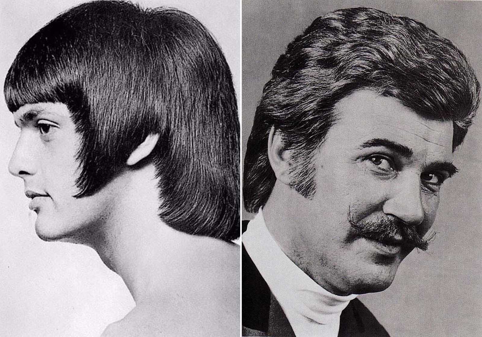 Romantique de coiffure pour hommes dans les années 1960–années 1970