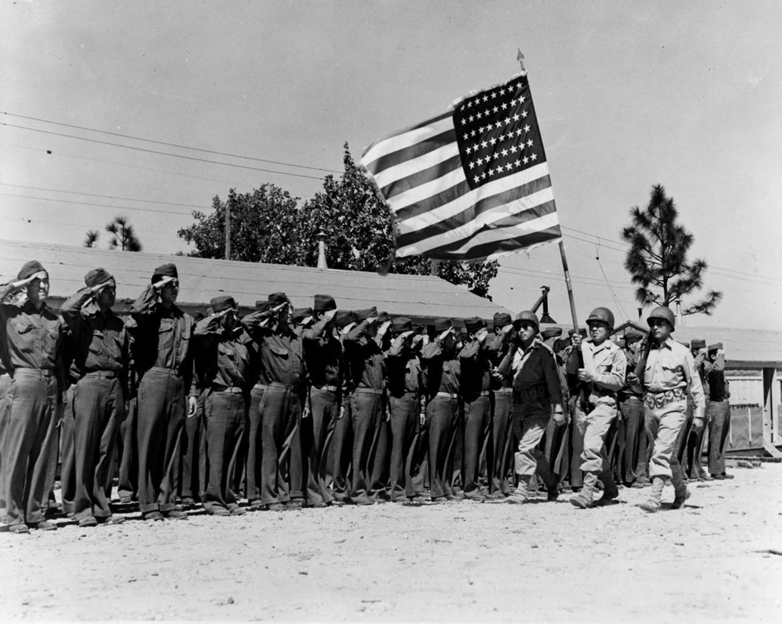 Ce Japonais-Américains, d'une unité de combat a été l'un de la seconde GUERRE mondiale le plus décoré, 1943-1945