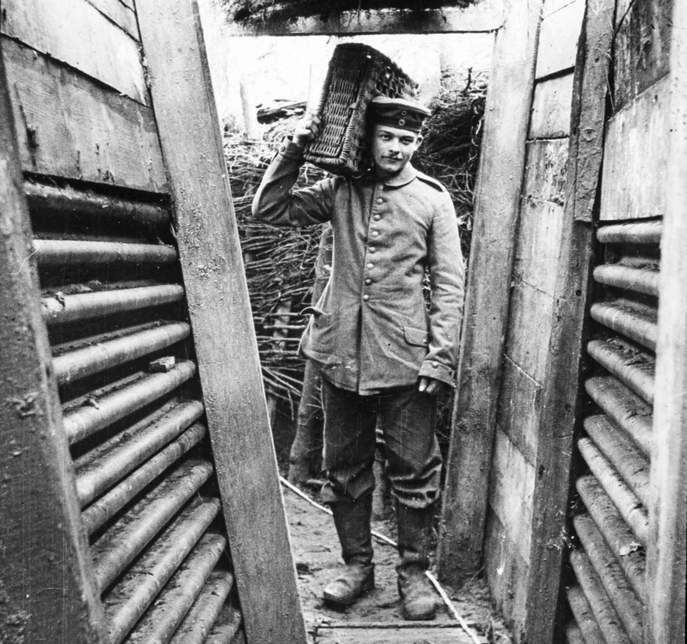 Walter Kleinfeldt de l'album montre les effets d'une escarmouche au cours de la Bataille de la Somme, 1916