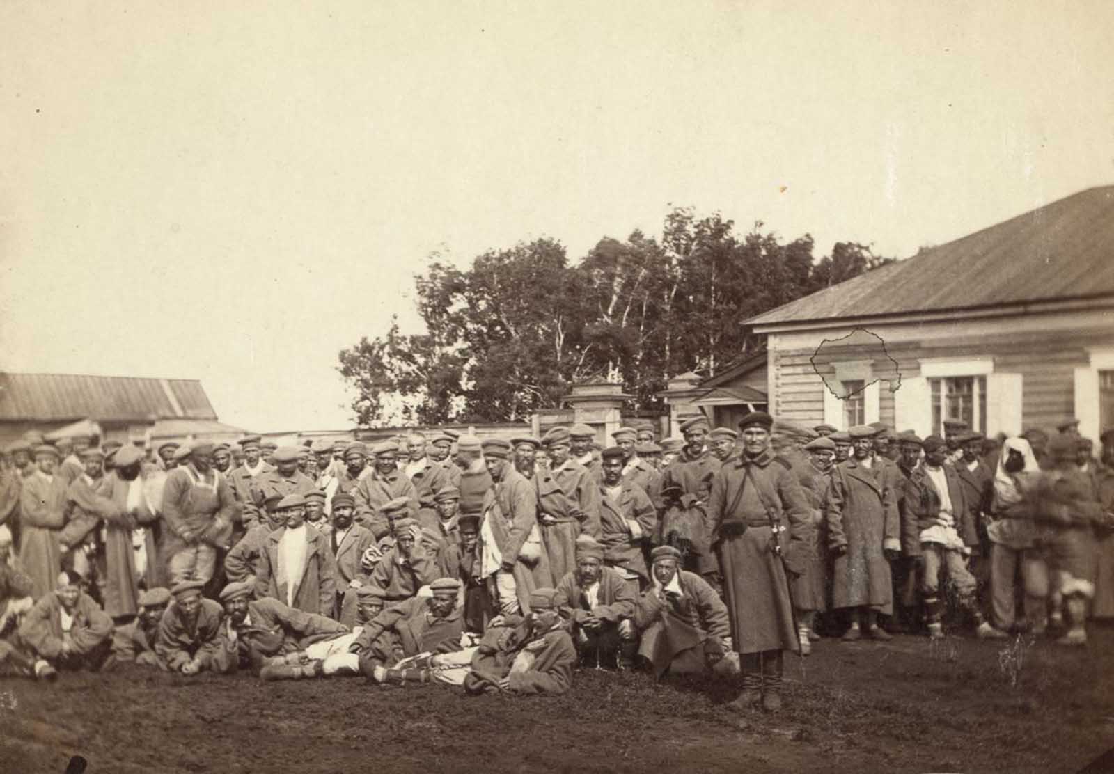 Les exilés et prisonniers de Tsarists en Russie, en 1885