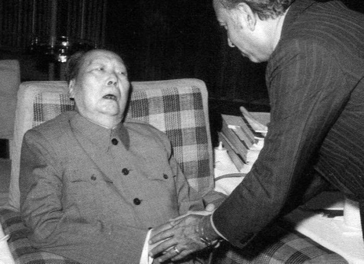 La dernière apparition publique du dirigeant Chinois Mao Zedong, 1976