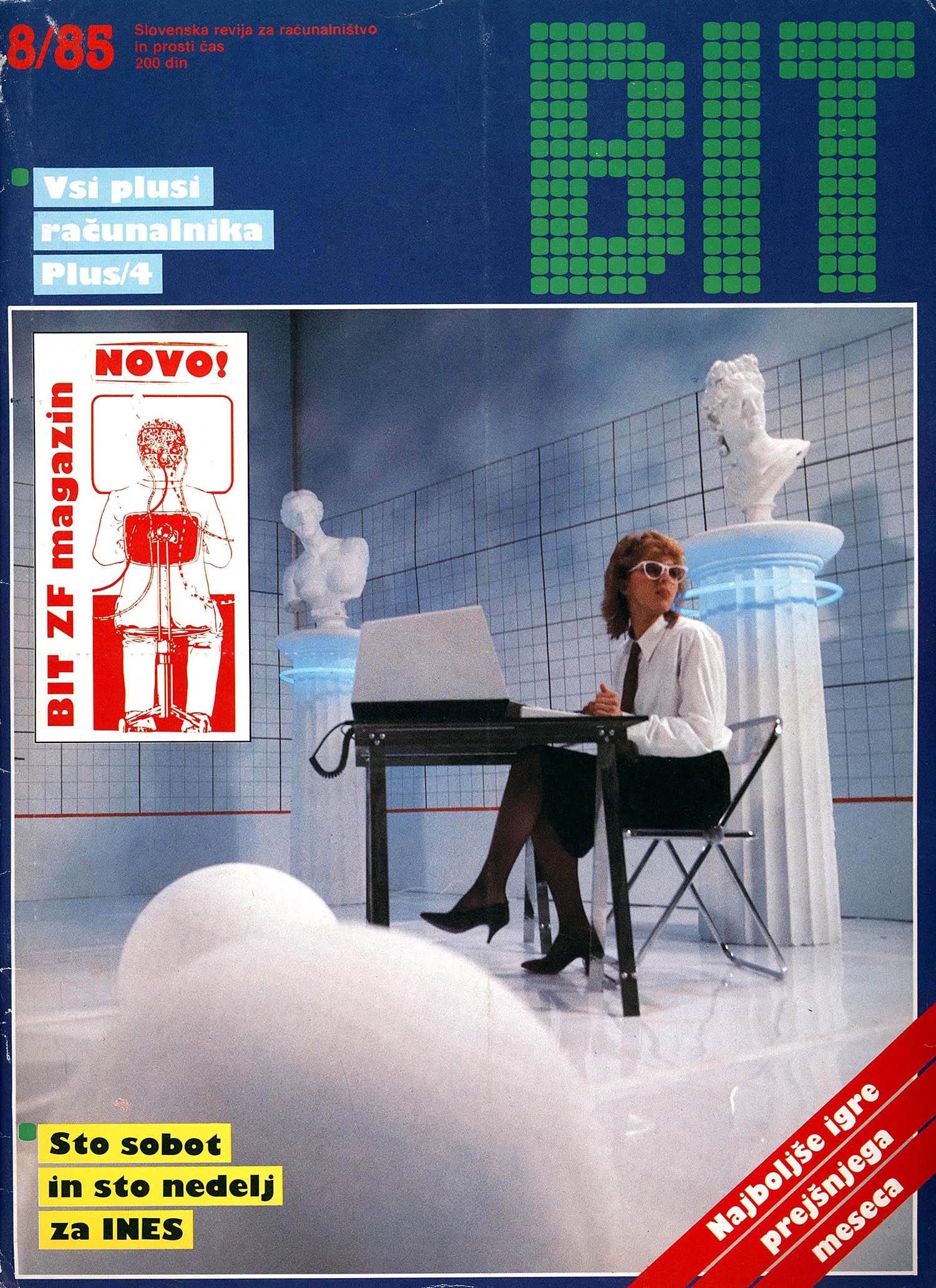 Ordinateur de Couverture de Magazine de Filles des années 1970 et les années 80