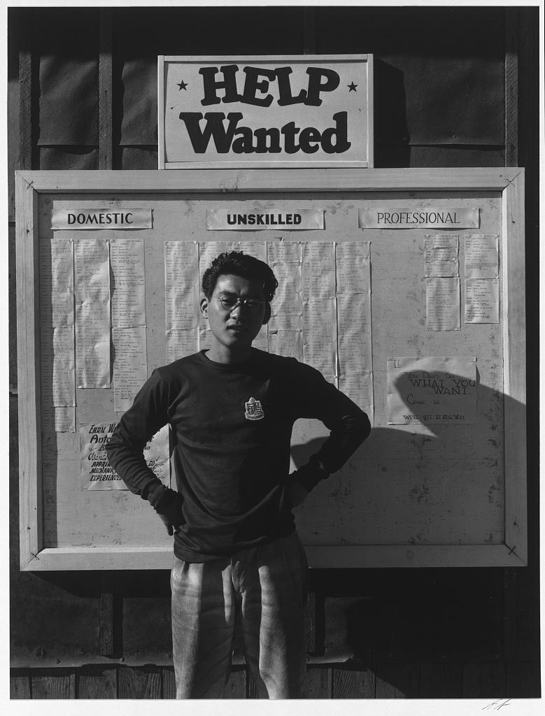 Ansel Adams Photos des Japonais-Américains, les Prisonniers de Guerre Au Camp d'Internement de Manzanar