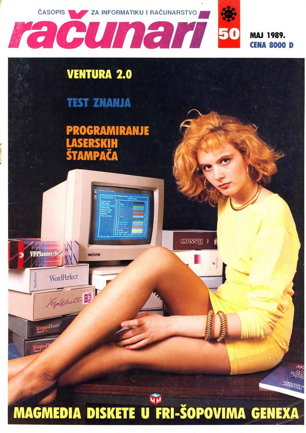 Ordinateur de Couverture de Magazine de Filles des années 1970 et les années 80