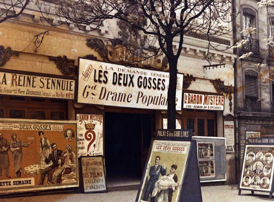 De magnifiques Photographies en Couleur de Paris, Entre La Grande Guerre Et de La Belle Époque