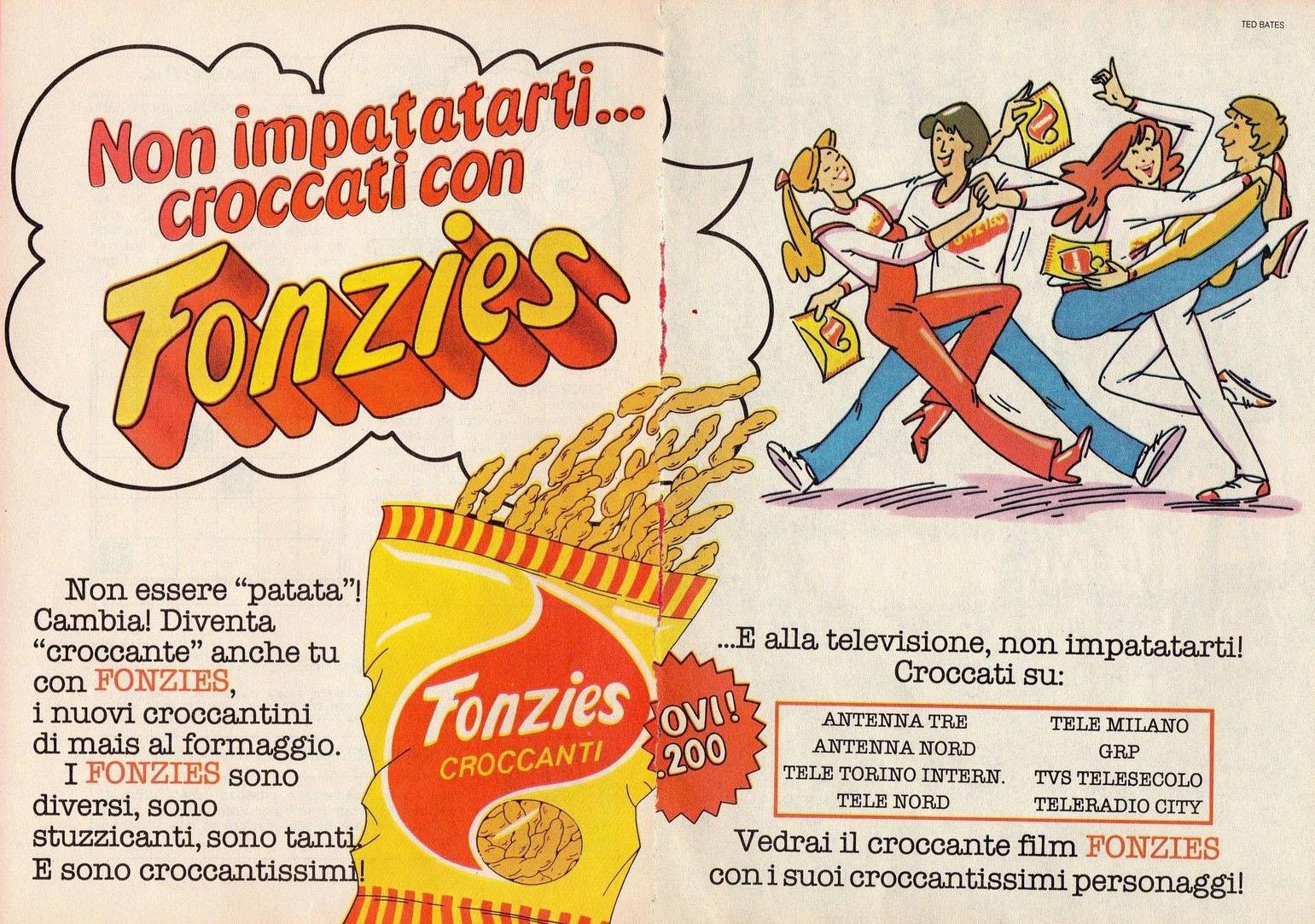 Buon Appetito! L'italien de la Collation Et de la Malbouffe, les Annonces dans les années 1960-années 1980