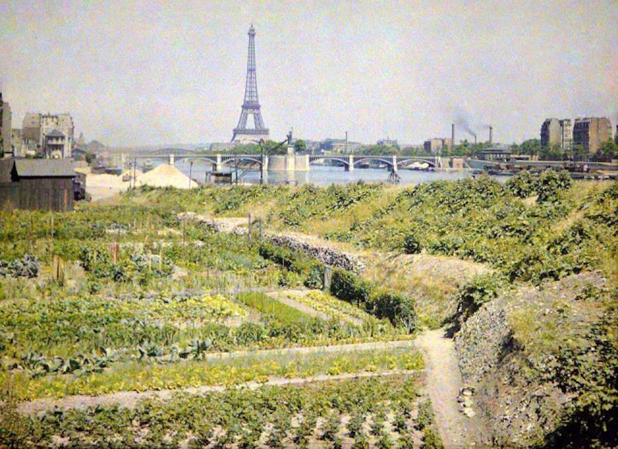 De magnifiques Photographies en Couleur de Paris, Entre La Grande Guerre Et de La Belle Époque