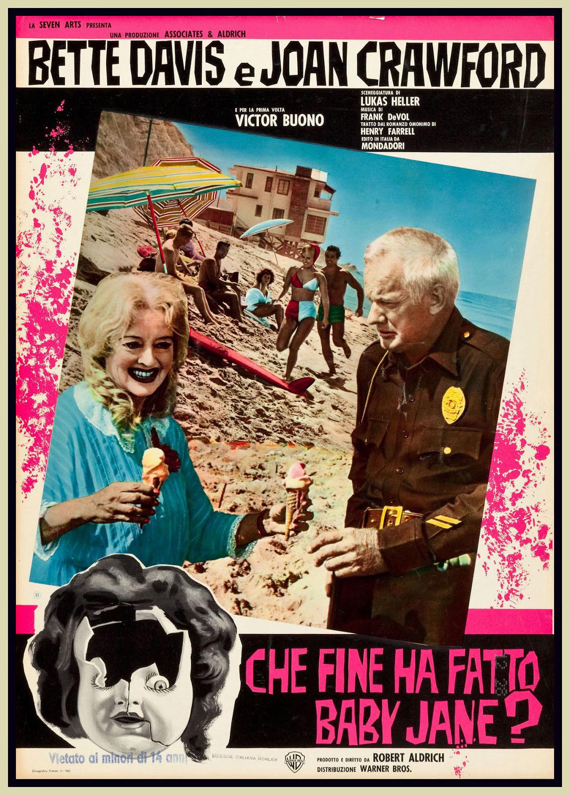 Sinistre italien Lobbycards Pour " Qu'est-il Arrivé à Baby Jane?’