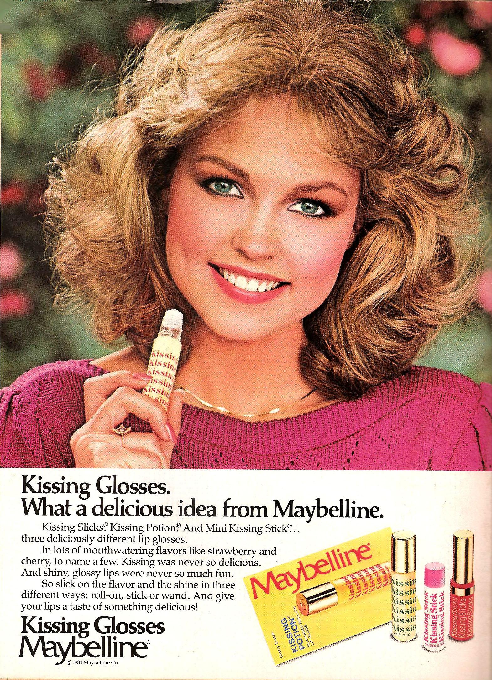Haut-Brillant Rose et Chaude: le rouge à Lèvres Annonces dans les années 1960-années 1980