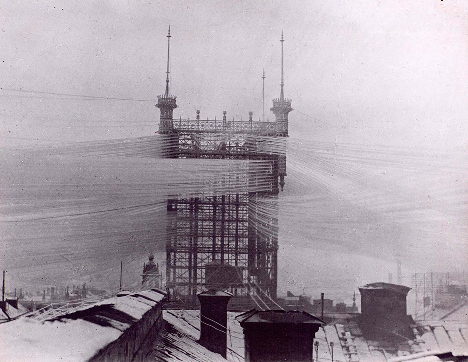 Stockholm Téléphone de la Tour avec près de 5 500 lignes téléphoniques, 1890