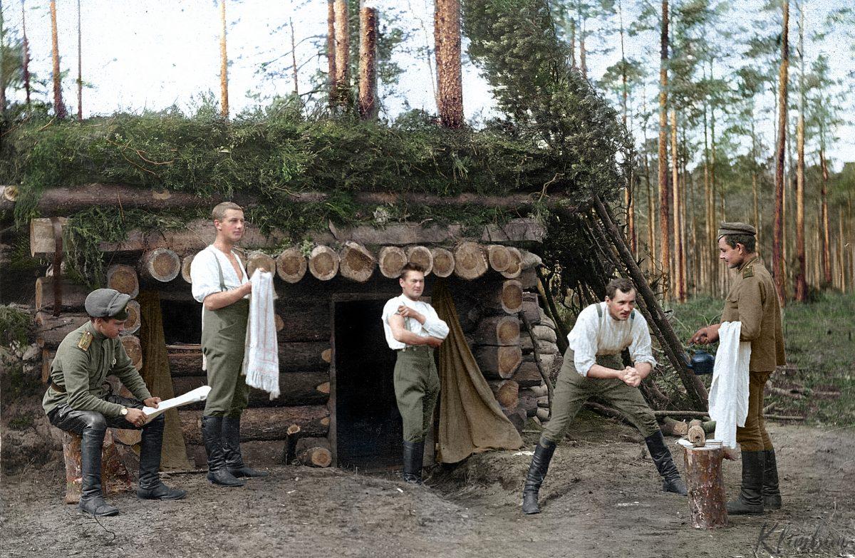 Captivant Colorisée Portraits de Combattants russes Dans la Guerre Mondiale 1