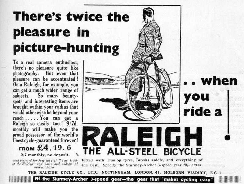 "La Clef-chemin de la Route" – La Montée et la Chute de Raleigh – 100 ans de Publicités.