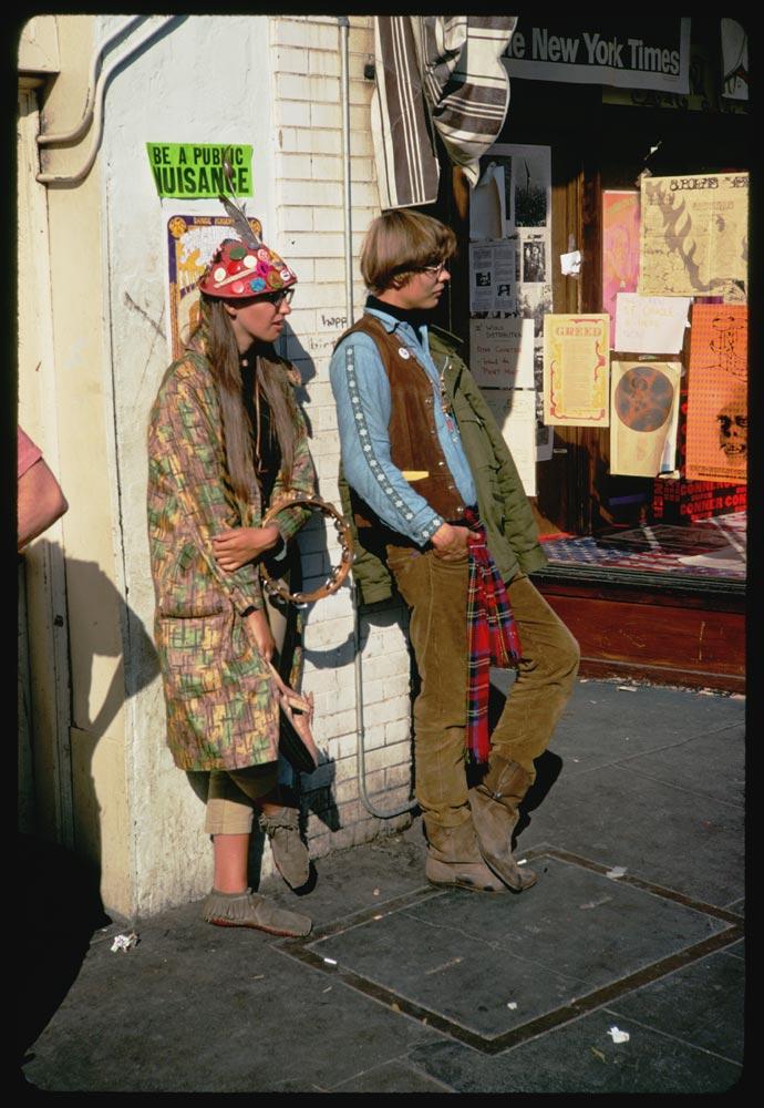 Haight Street Hippies Dans l'Été de L'Amour