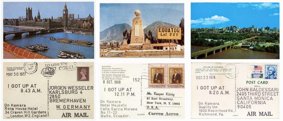 La créativité de l'Ennui et de la Routine: On Kawara "j'ai Eu Jusqu'" cartes Postales (1968 – 1979)