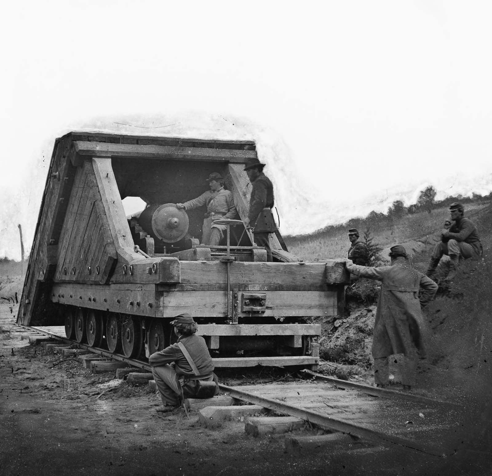 Lorsque le chemin de fer de canons dirigés, 1916-1944