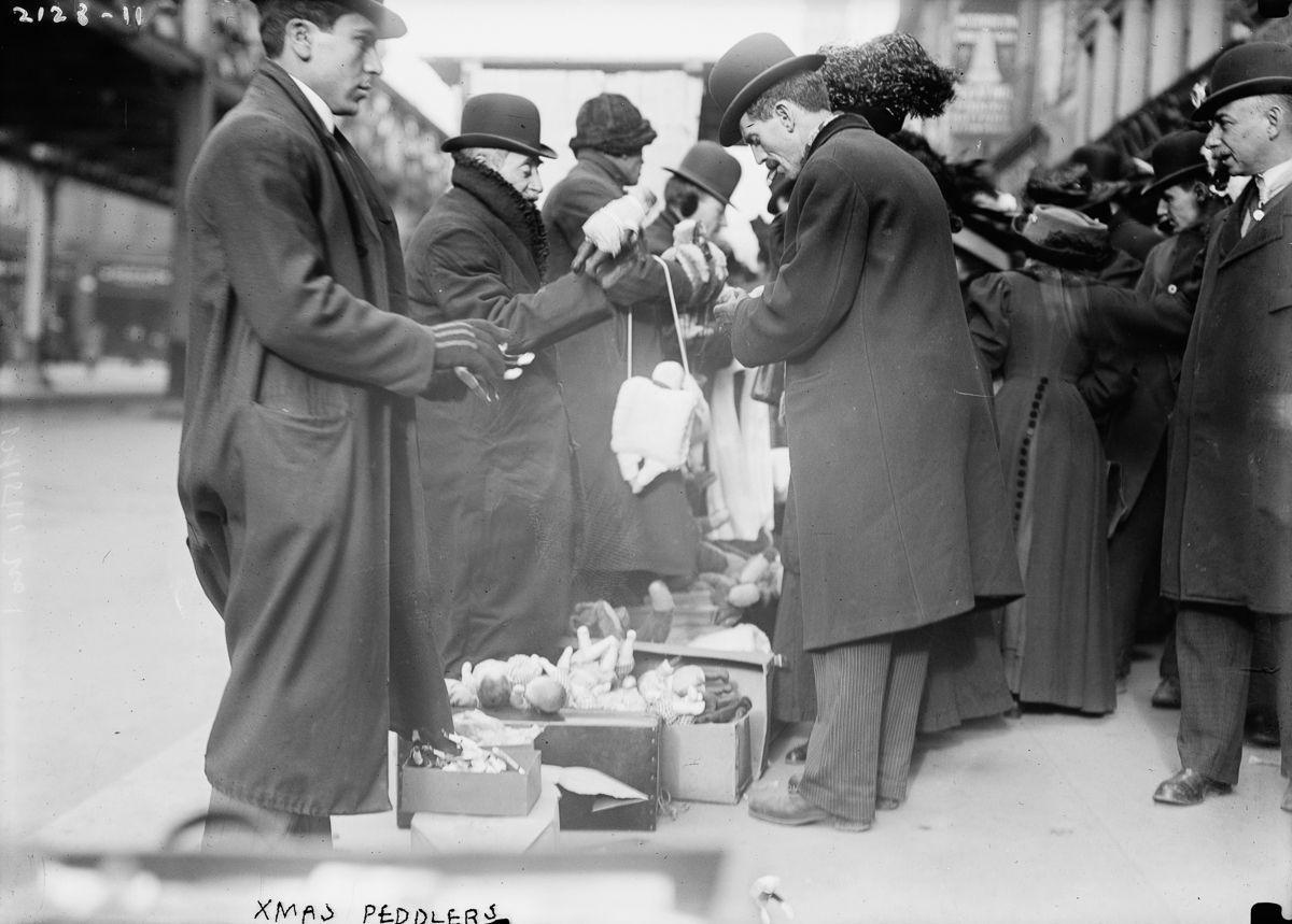 De fabuleuses Photos de courses de Noël dans la Ville de New York – décembre 1910