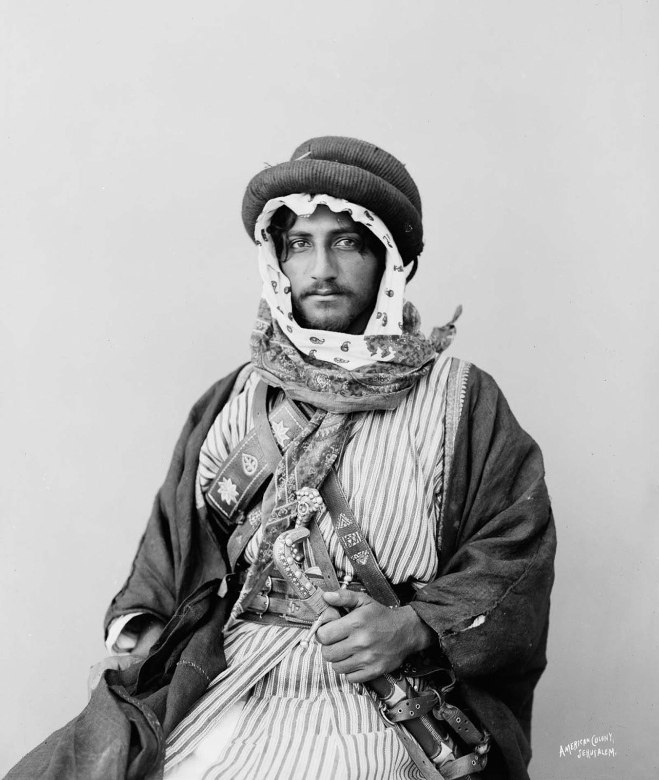 Vieux et des photos spectaculaires, des nomades Bédouins, 1898