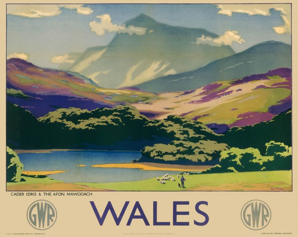 Les Symphonies de Brun et de Vert – la Belle Britannique d'Avant-guerre, des Voyages Britannique Affiches