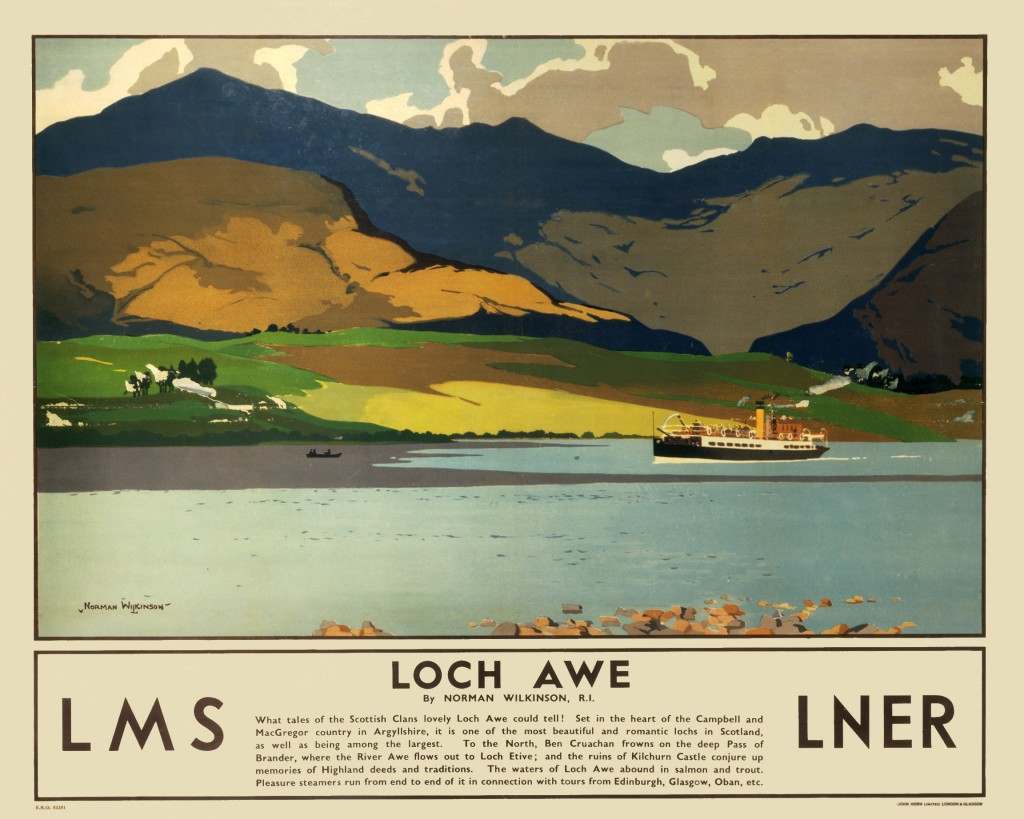 Les Symphonies de Brun et de Vert – la Belle Britannique d'Avant-guerre, des Voyages Britannique Affiches