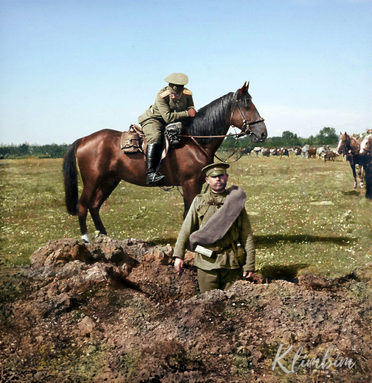 Portraits colorés captivants de combattants russes pendant la Première Guerre mondiale