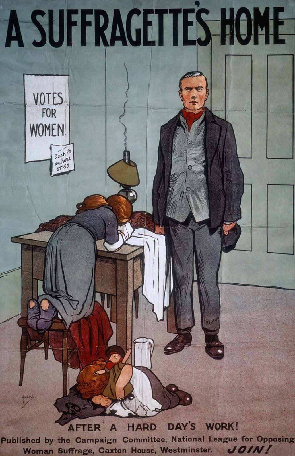 Propagande de la campagne contre le suffrage des femmes, 1900-1913