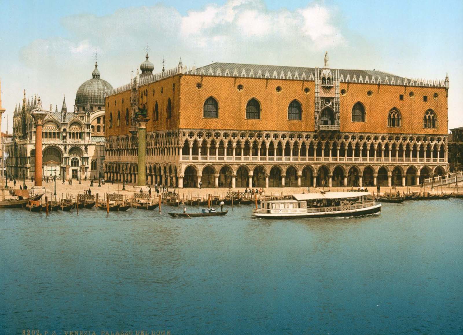 Venise dans de belles images anciennes en couleurs, 1890