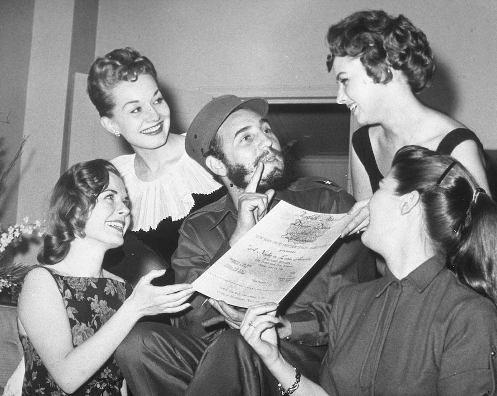 Fidel Castro et ses admirateurs américains, 1959