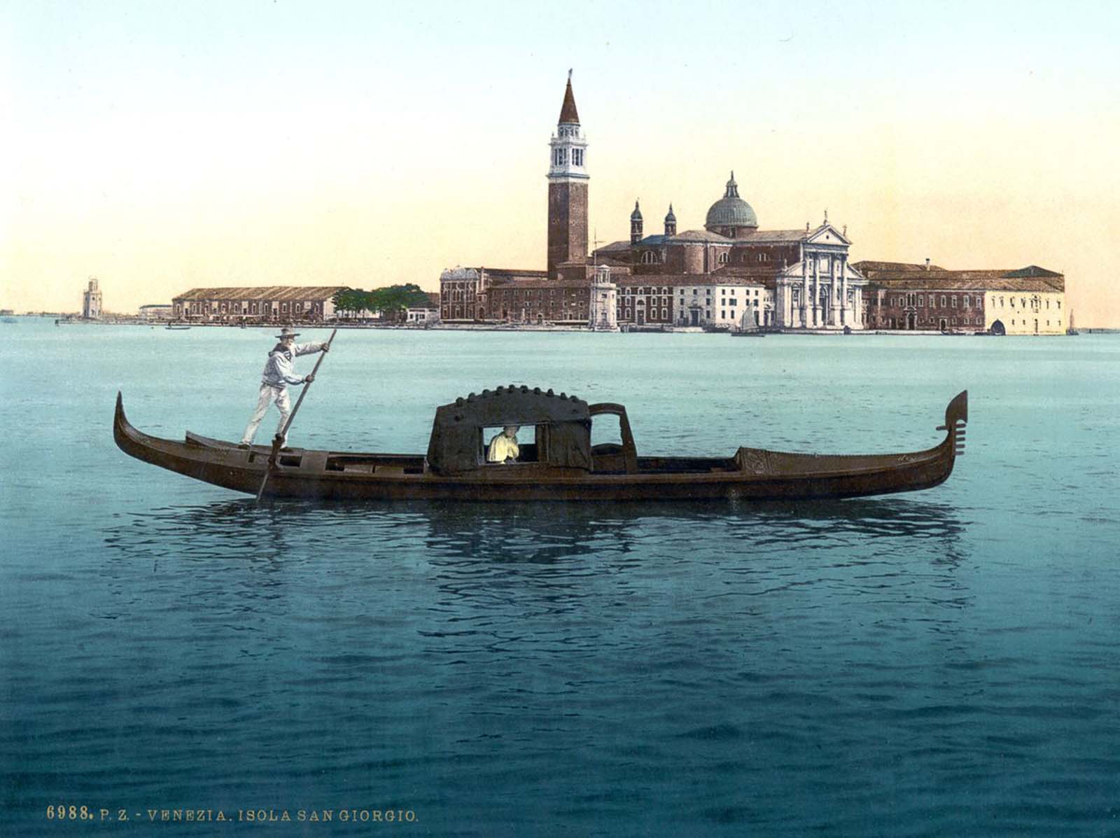 Venise dans de belles images anciennes en couleurs, 1890
