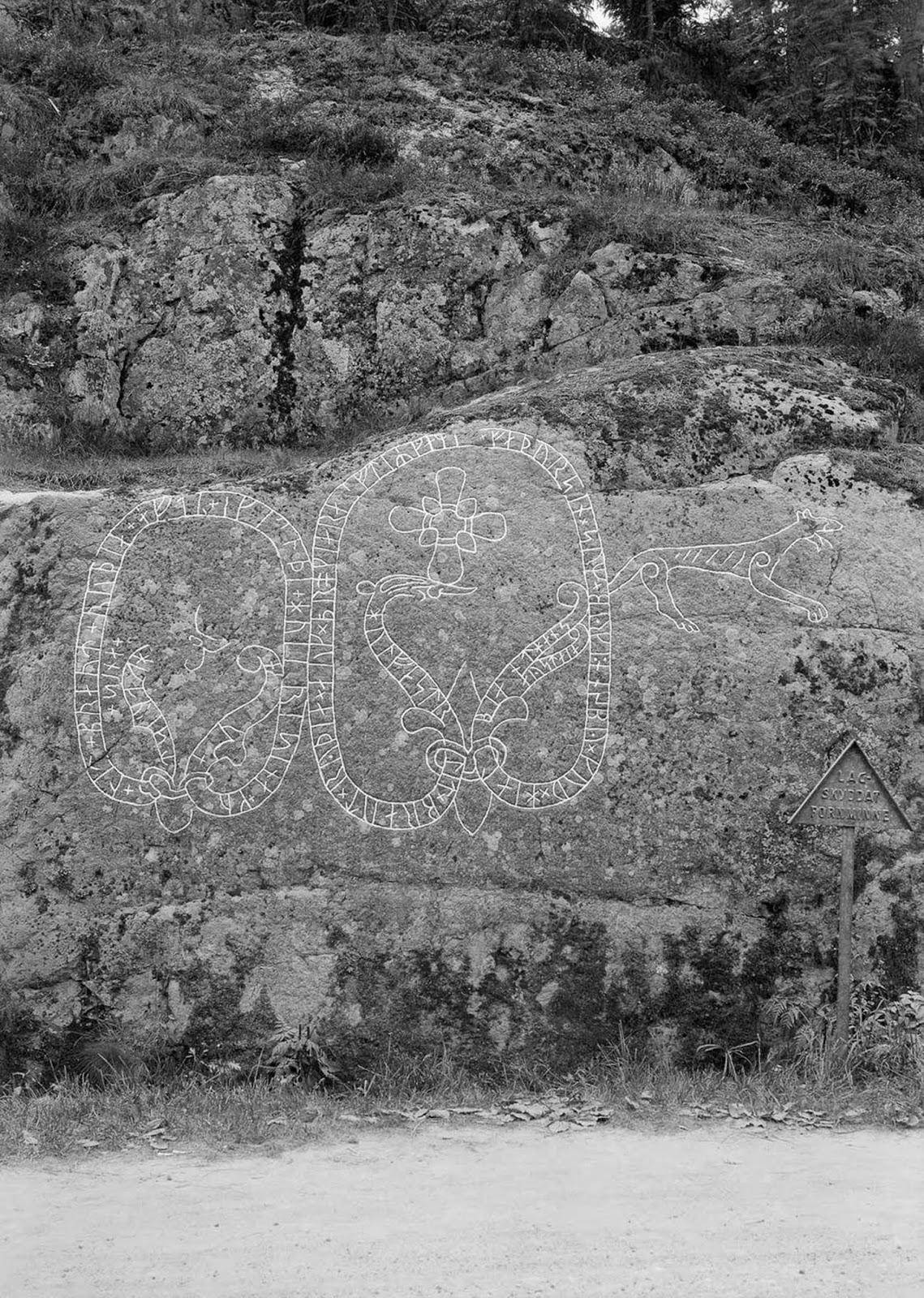 Les impressionnantes pierres runiques vikings de la campagne suédoise, 1899-1945