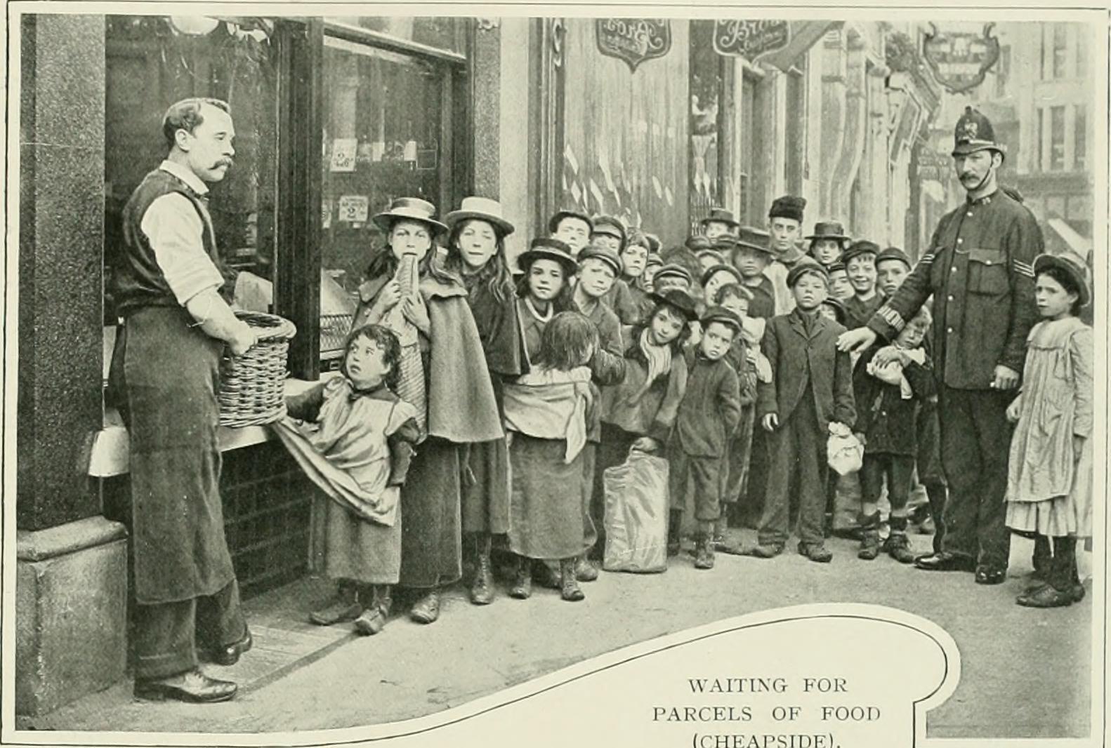 Les gens de Londres: combats, nourriture et filles d'usine - 1902