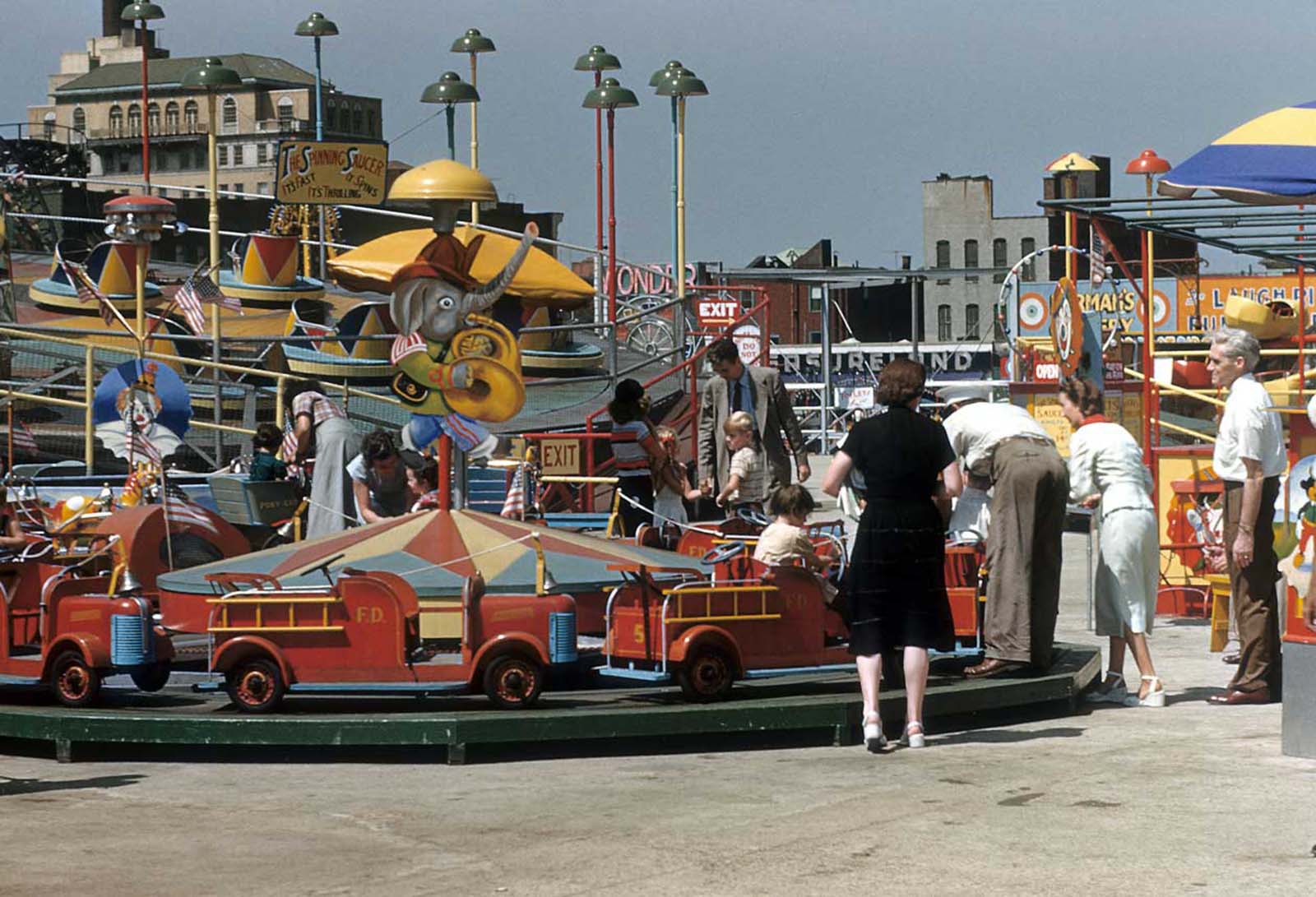 Coney Island dans de vieilles images couleur, 1948