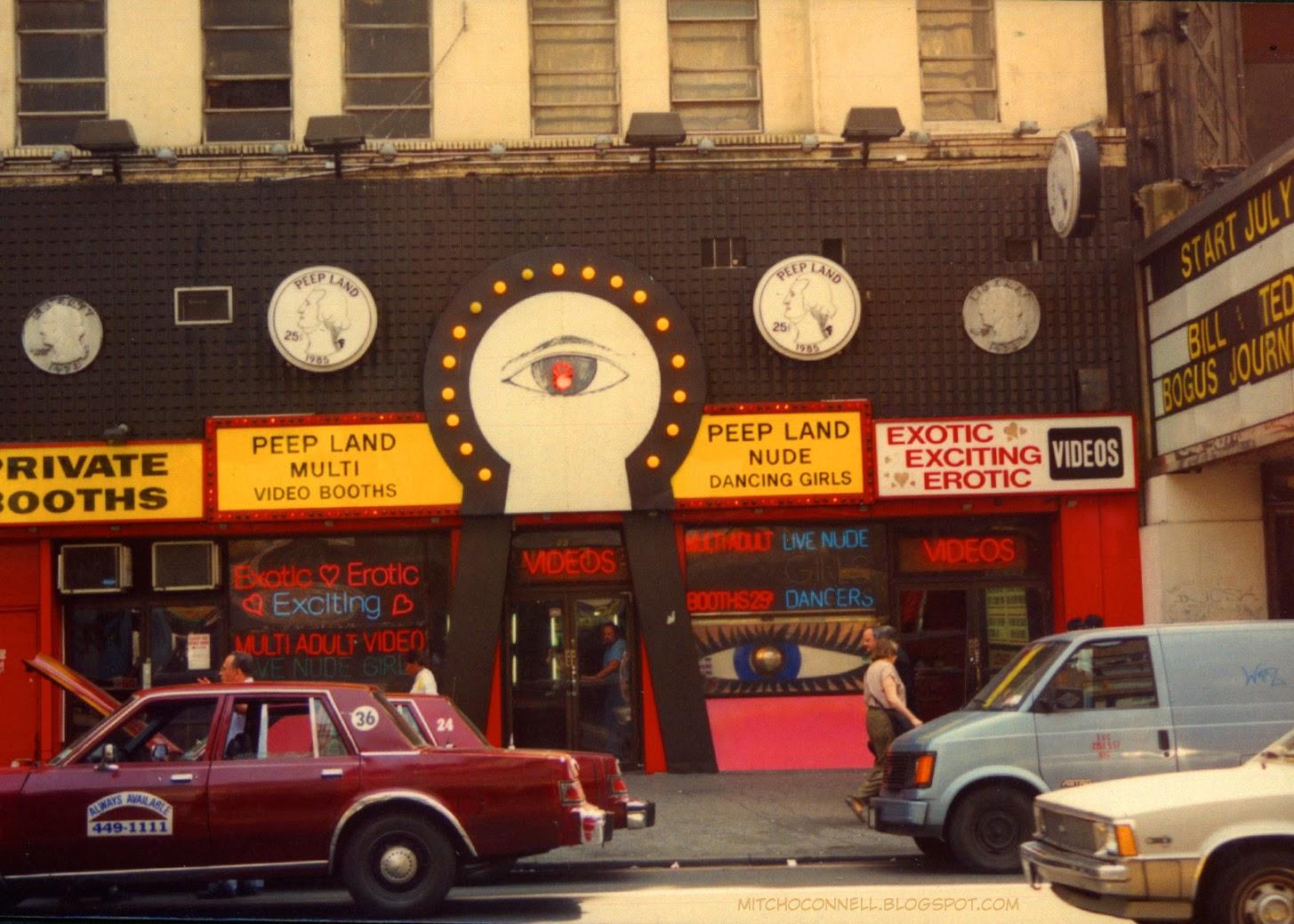 Des instantanés des années 1980 de la 42e rue de New York