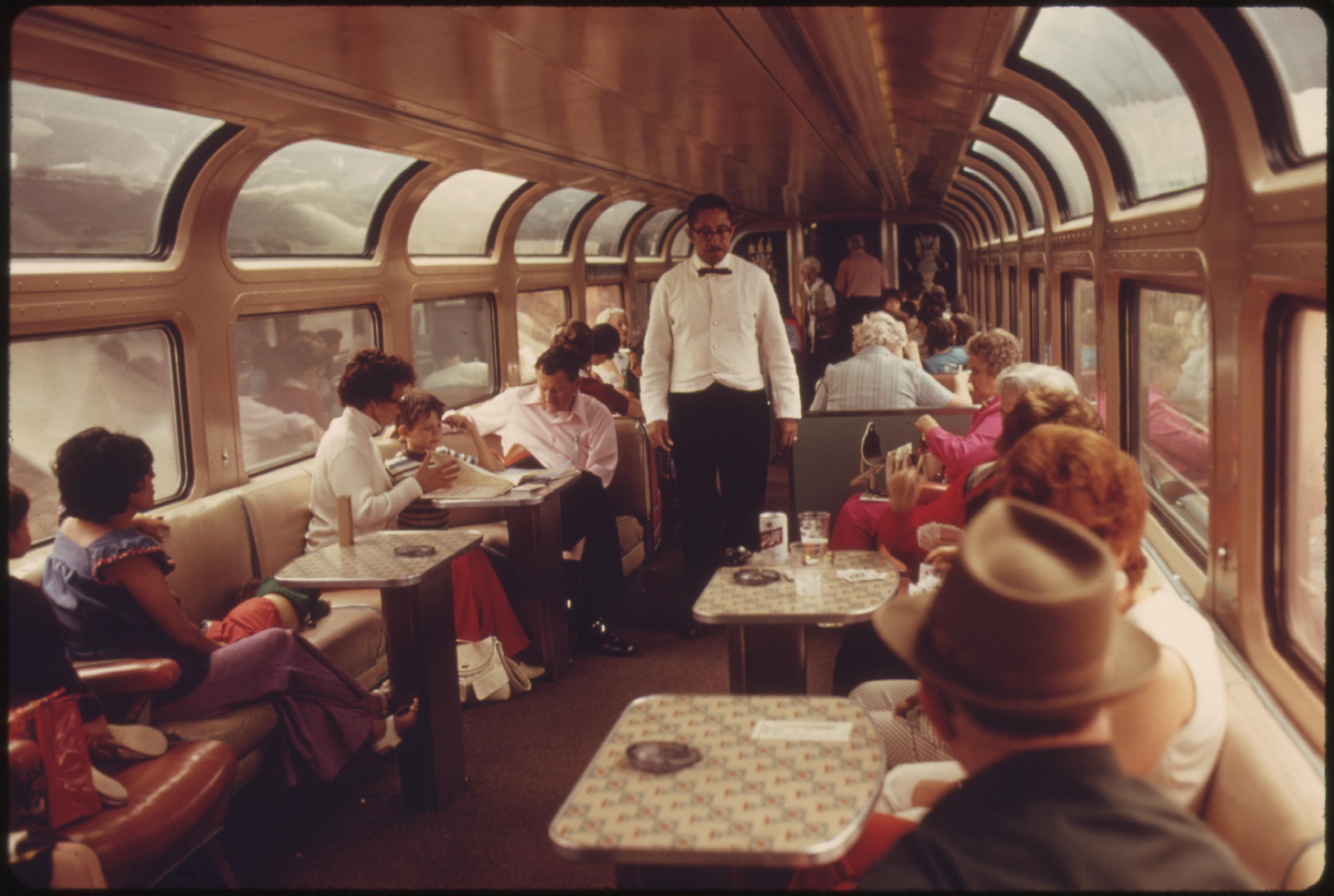 Conduire l'Amtrak Round America à l'été 1974