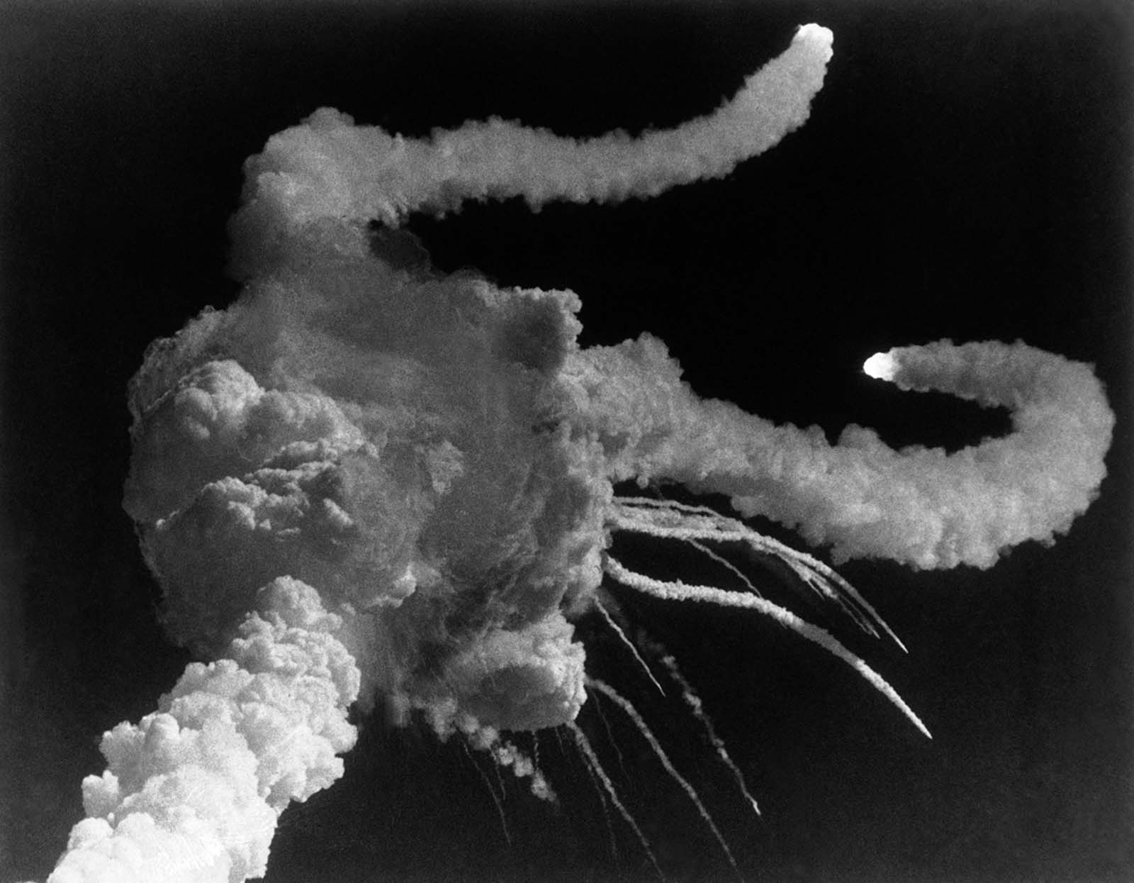 La catastrophe Challenger qui s'est déroulée à la télévision en direct, 1986