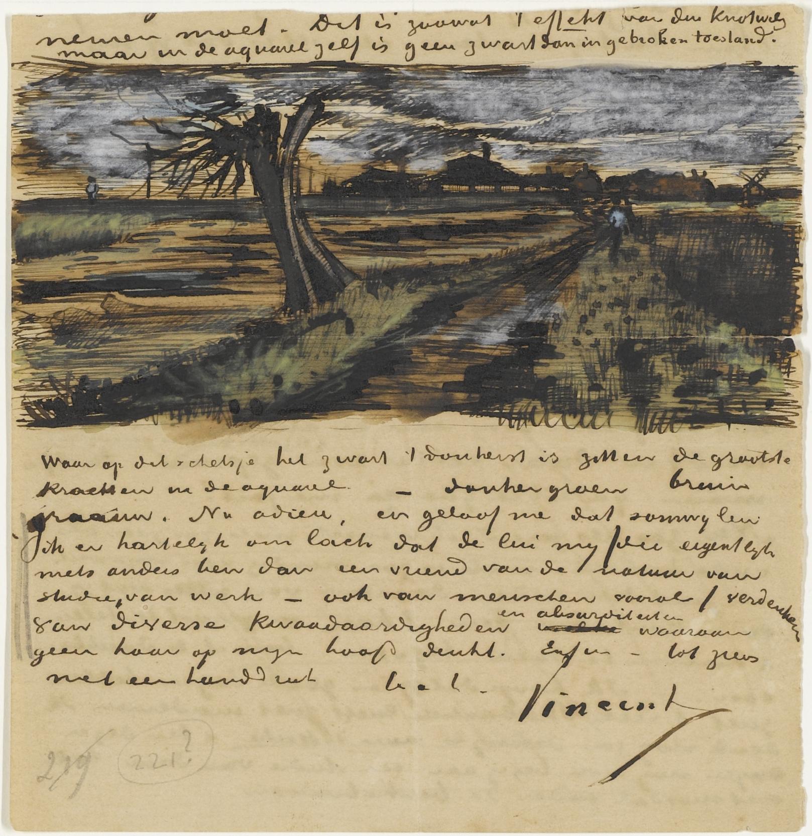 Les croquis de Van Gogh dans les lettres à son frère et à ses amis