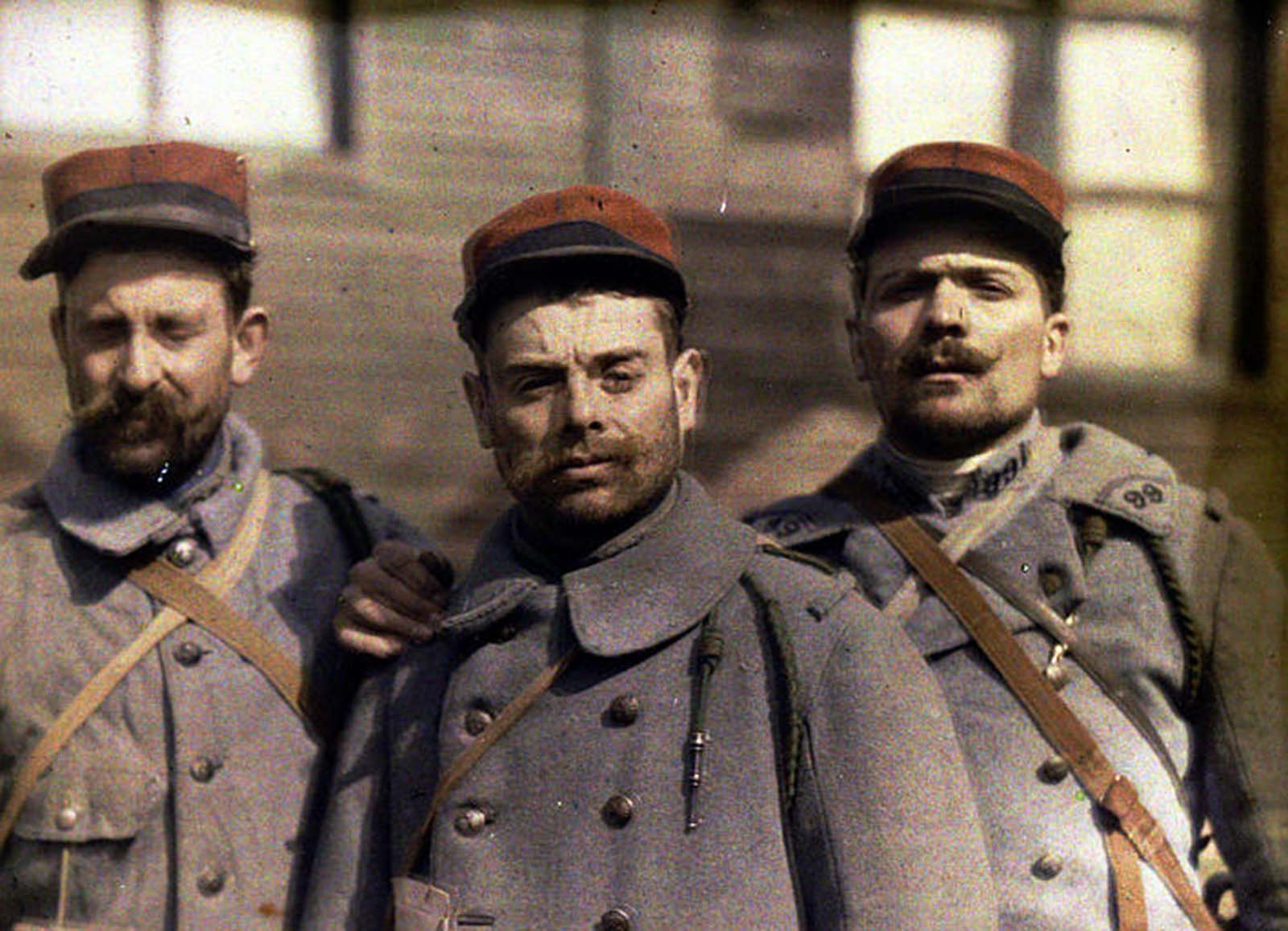 Photos couleur de l'armée française pendant la Grande Guerre, 1914-1918