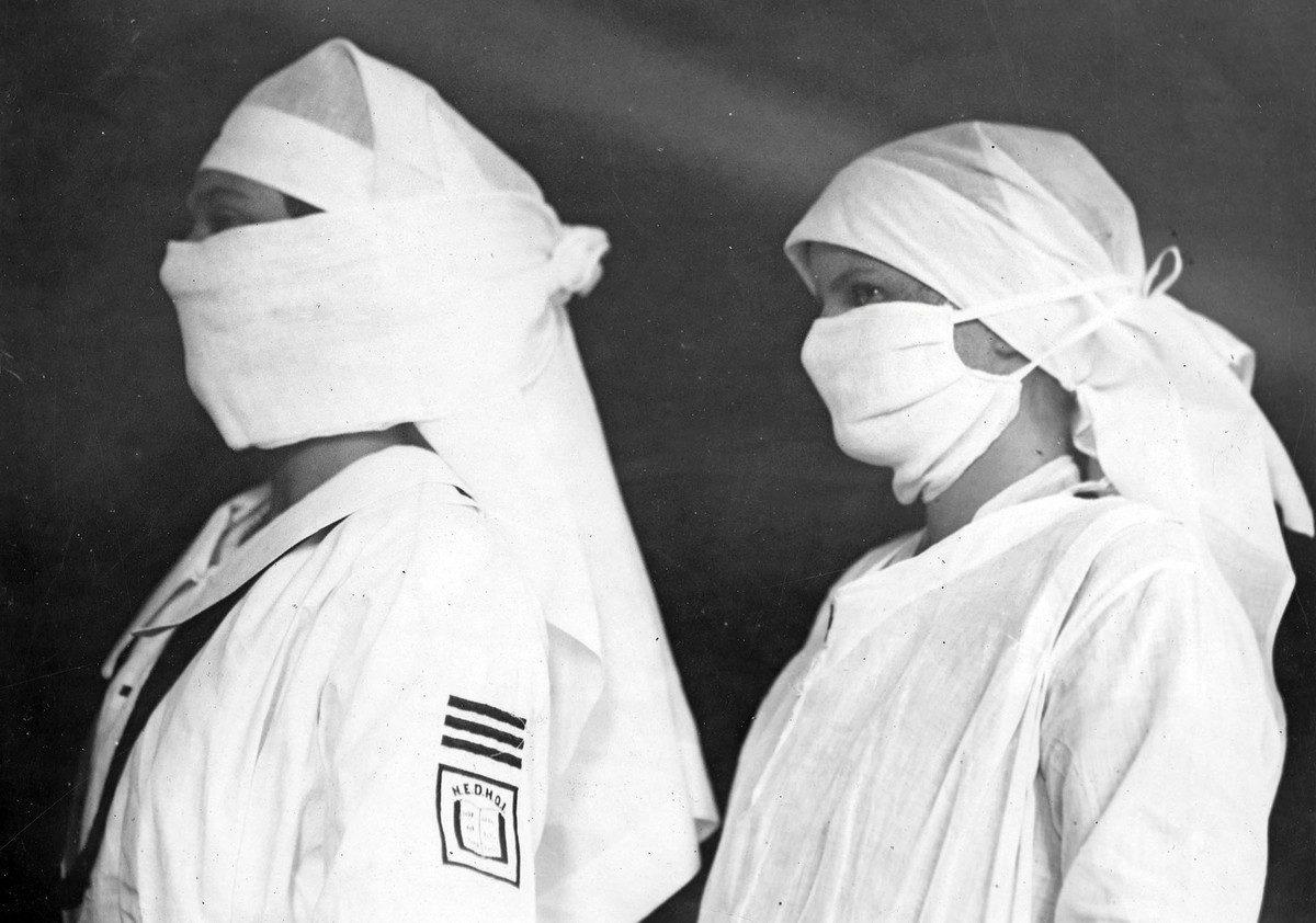 Masques contre la grippe de 1918-1919