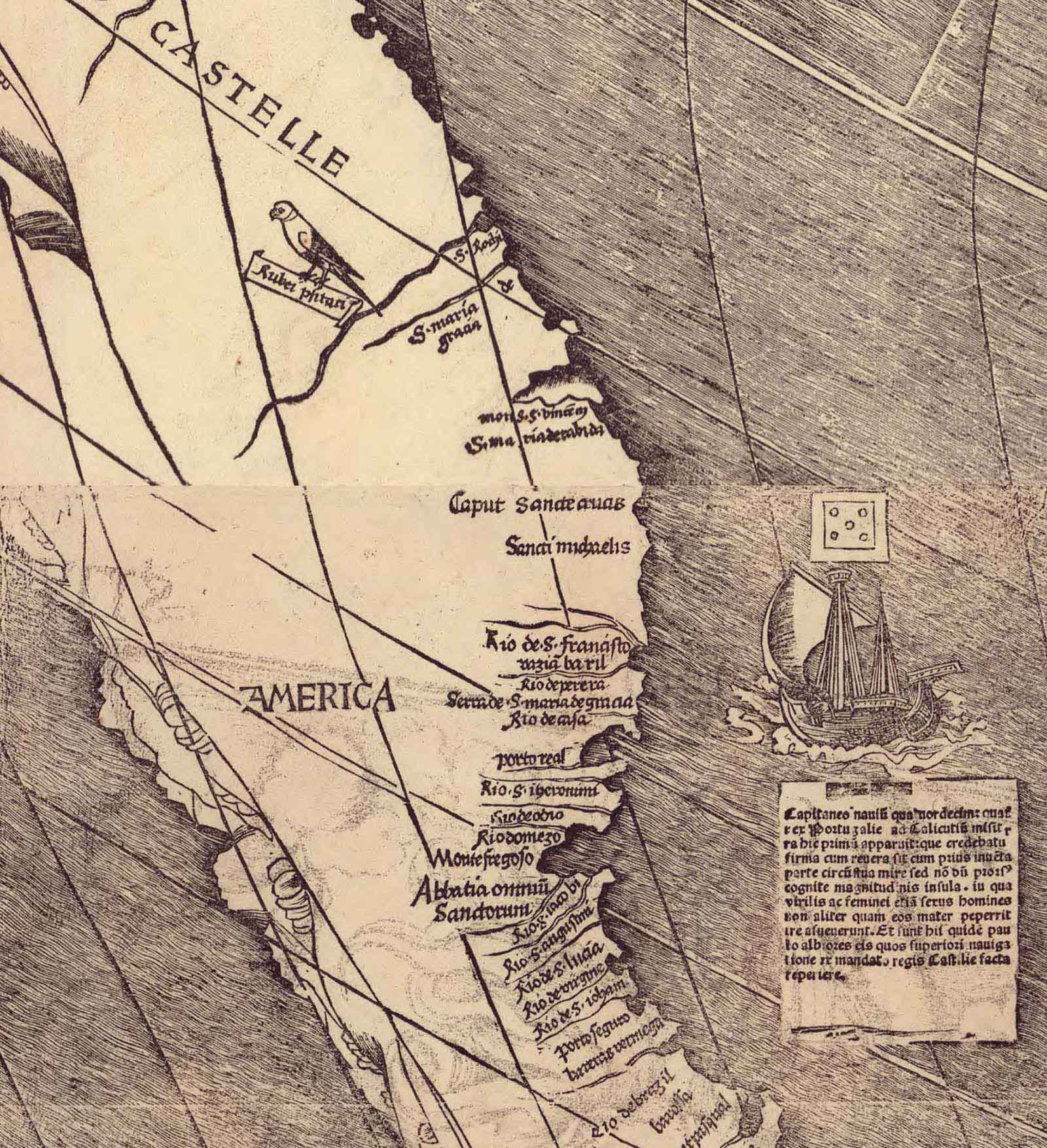 La carte de Waldseemüller qui a introduit le mot Amérique dans le monde, 1509
