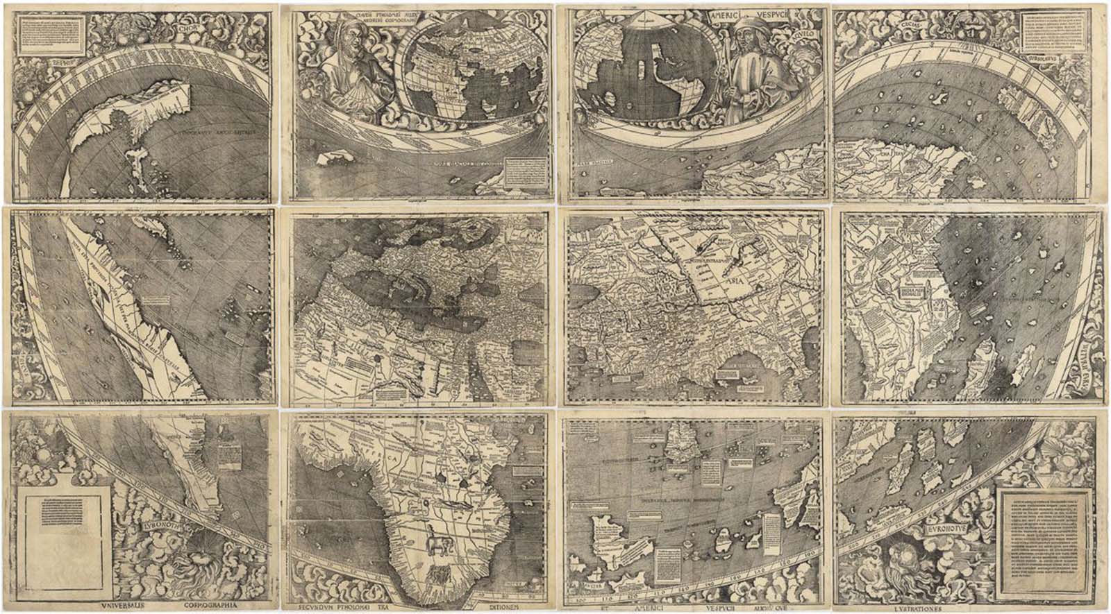 La carte de Waldseemüller qui a introduit le mot Amérique dans le monde, 1509